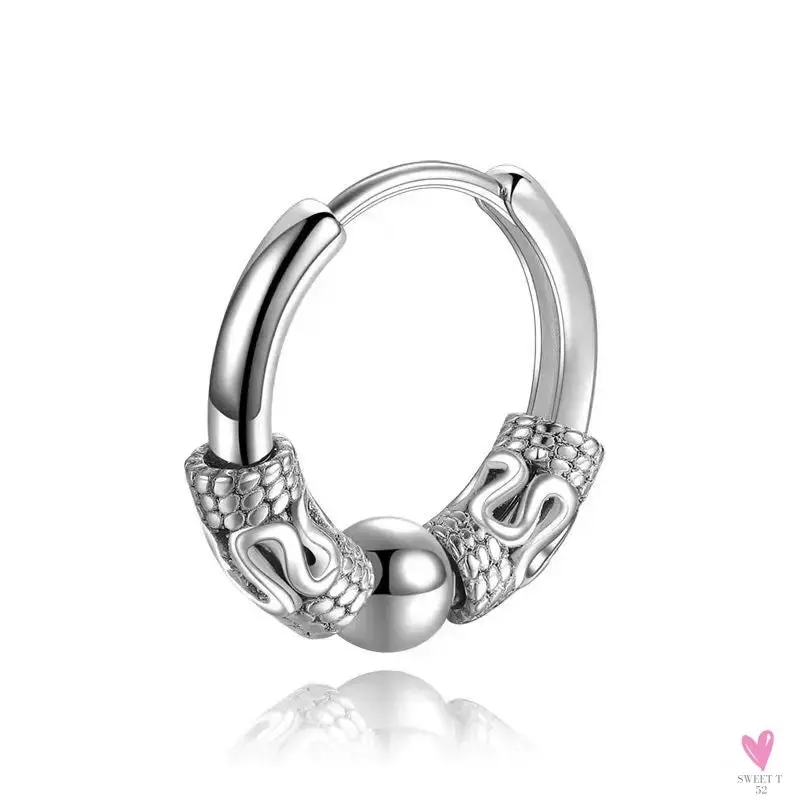 Punk/Rock Style Stainless Steel Hoop Earrings for Men/Women - Hip Hop Earrings for Men/Women