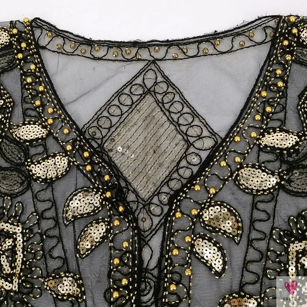 Women's 1920s Sequined Wrap, Great Gatsby Flapper Style Cover-Up