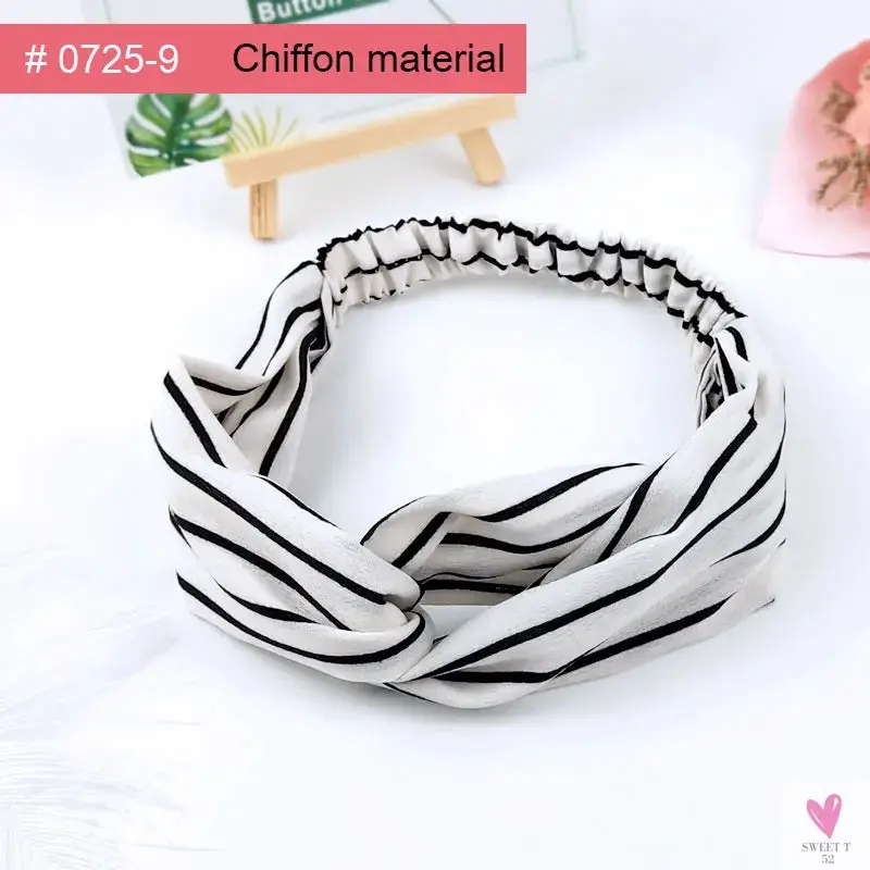 Scrunchies - Women's Knotted Turban Hair Accessories for Girls, Headband Turban/Elastic Hairband/Head Wrap/Striped  Hair Scrunchies