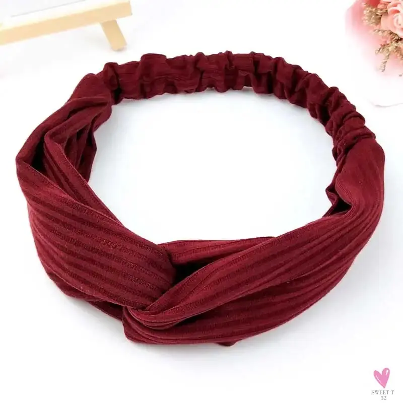 Scrunchies - Women's Knotted Turban Hair Accessories for Girls, Headband Turban/Elastic Hairband/Head Wrap/Striped  Hair Scrunchies