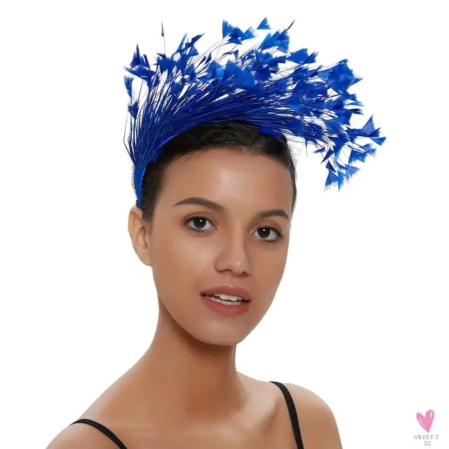 Colorful Feather Hair Hoop, Masquerade Vintage Headband, Party/Dancing/Photograph Hair Accessories