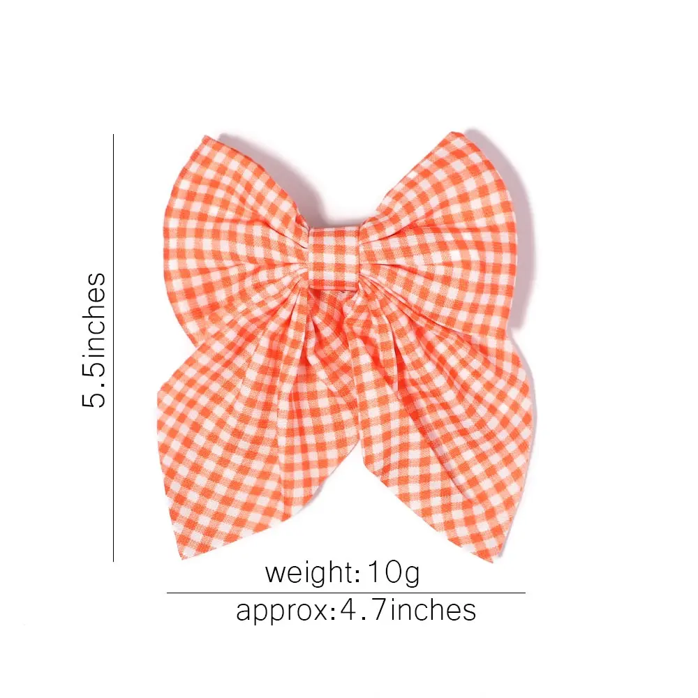 Cute Multi-Patterned and Solid Color Hair Bows/Clips for Girls in a 2 Piece Set