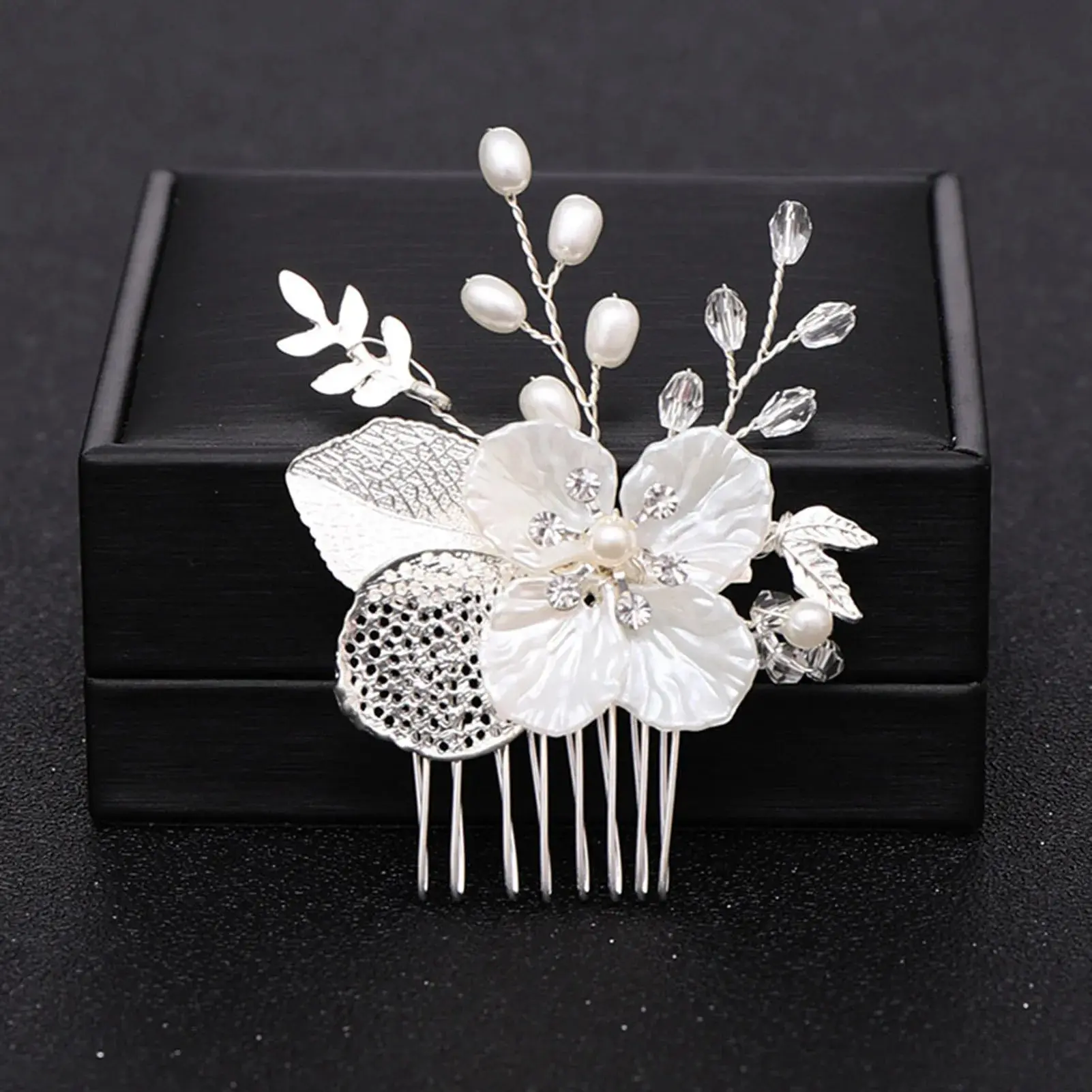 Silver/Gold/Pearl/Rhinestone Hair Accessories, Crystal Bridal Headdress/Hair Combs for Women & Girls
