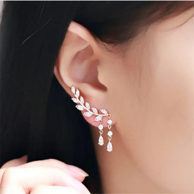 Simulated Pearl/Crystal Stud Earrings In Intricate Patterns for Women and Girls