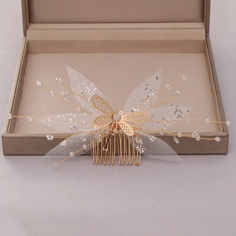 Silver/Gold/Pearl/Rhinestone Hair Accessories, Crystal Bridal Headdress/Hair Combs for Women & Girls