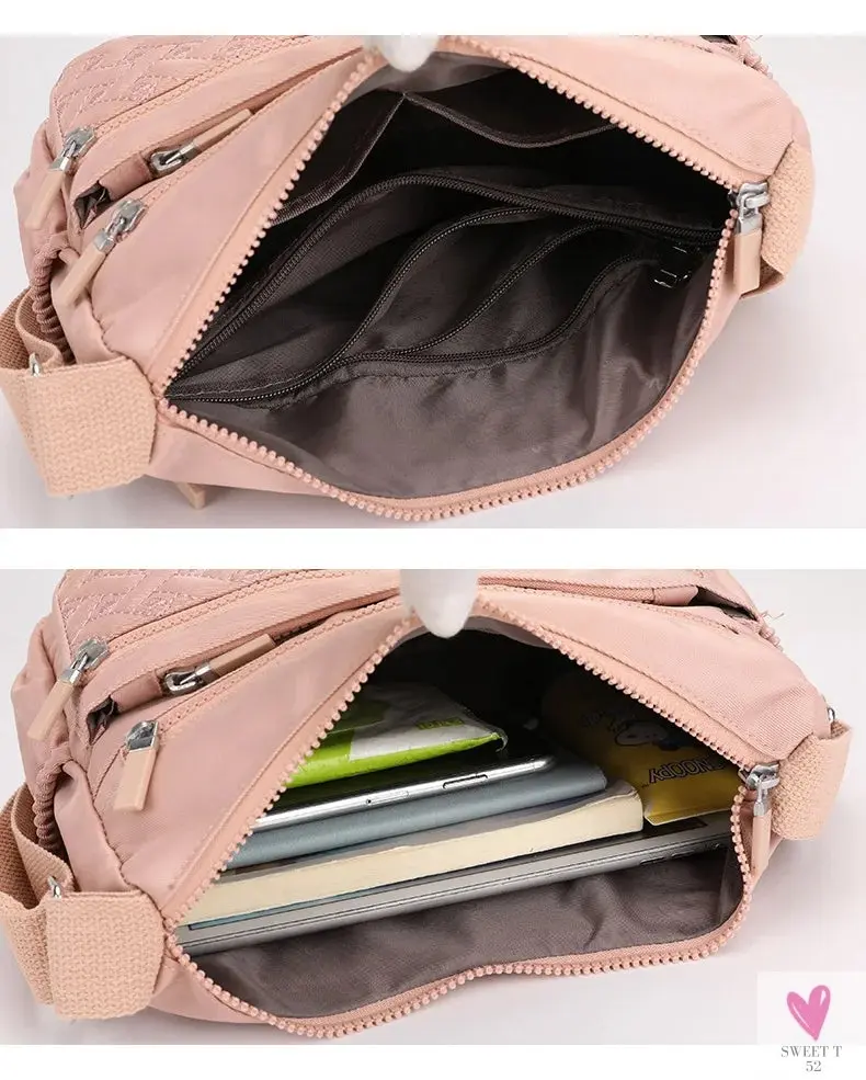 Women's Shoulder Crossbody Bag - Waterproof, Solid Colors, Casual Handbag, Messenger Bag
