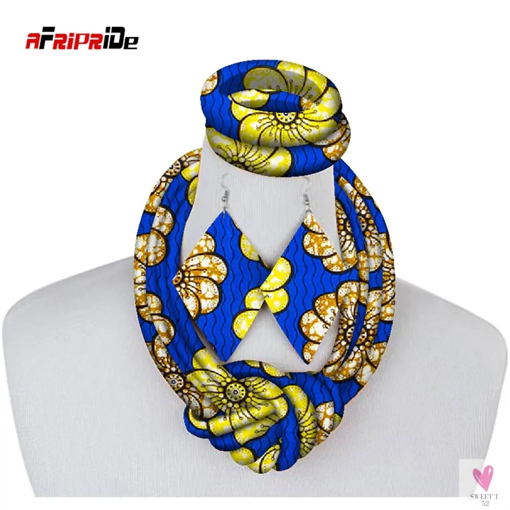 Ethnic Cloth Rope Necklace, Bracelet and Earring Set for Women & Girls - Elegant and Stylish