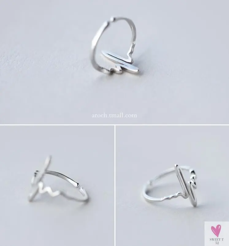 Geometric Circle - Open Adjustable Rings For Women & Girls - Micro Pave, Feather, Leaves, Wave, Cat, Femme Finger Rings