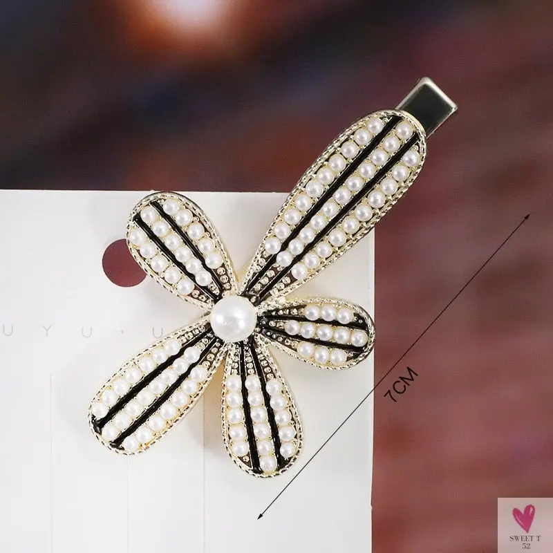 Rhinestone/Pearl Hairpins/Hair Clips in Geometric Patterns for Women & Girls