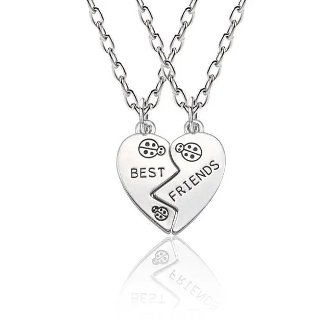 Best Friend Pendant Necklace - Big Sis, Middle Sis and Little Sis - Girls