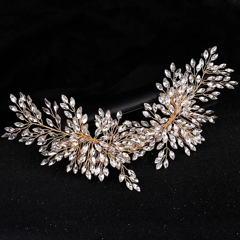 Luxury Crystal Pearl Flower Hair Comb/Headband/Tiara For Women & Girls - Bridal Wedding Hair Accessories/Hair Jewelry