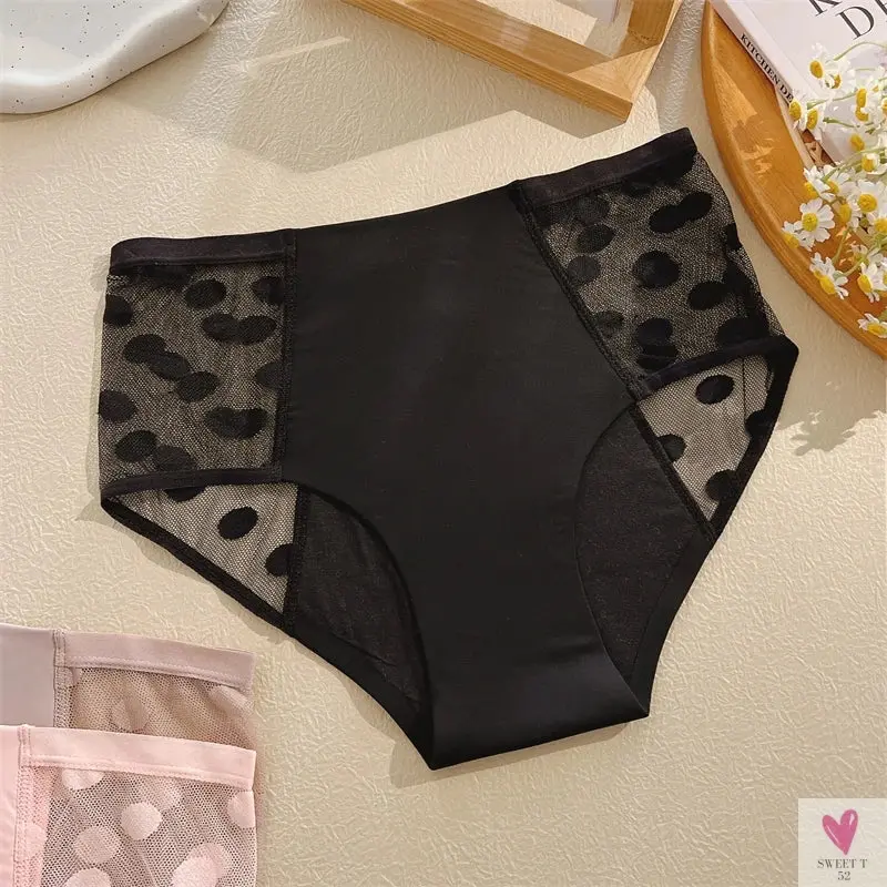 Leak Proof Briefs, Wave Point, Women's Underwear, Seamless Briefs for Menstrual Periods