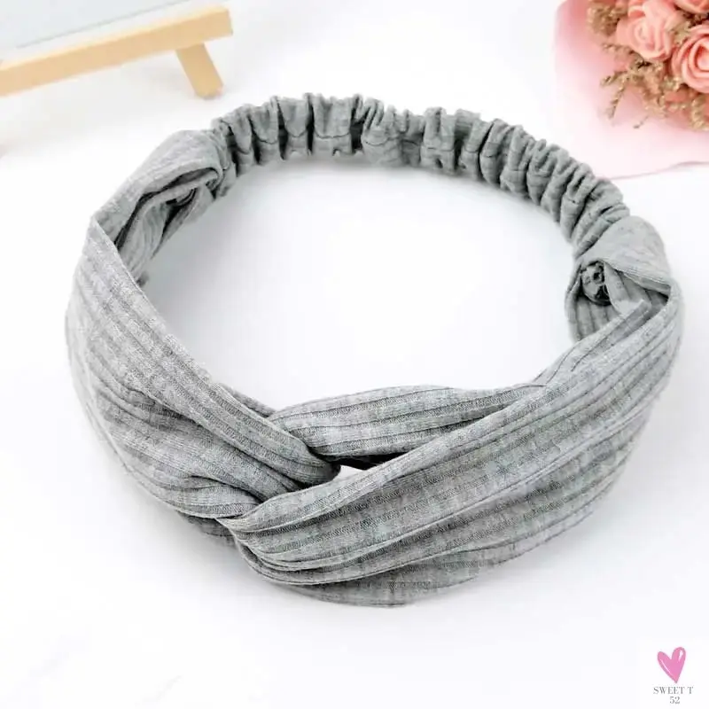 Scrunchies - Women's Knotted Turban Hair Accessories for Girls, Headband Turban/Elastic Hairband/Head Wrap/Striped  Hair Scrunchies