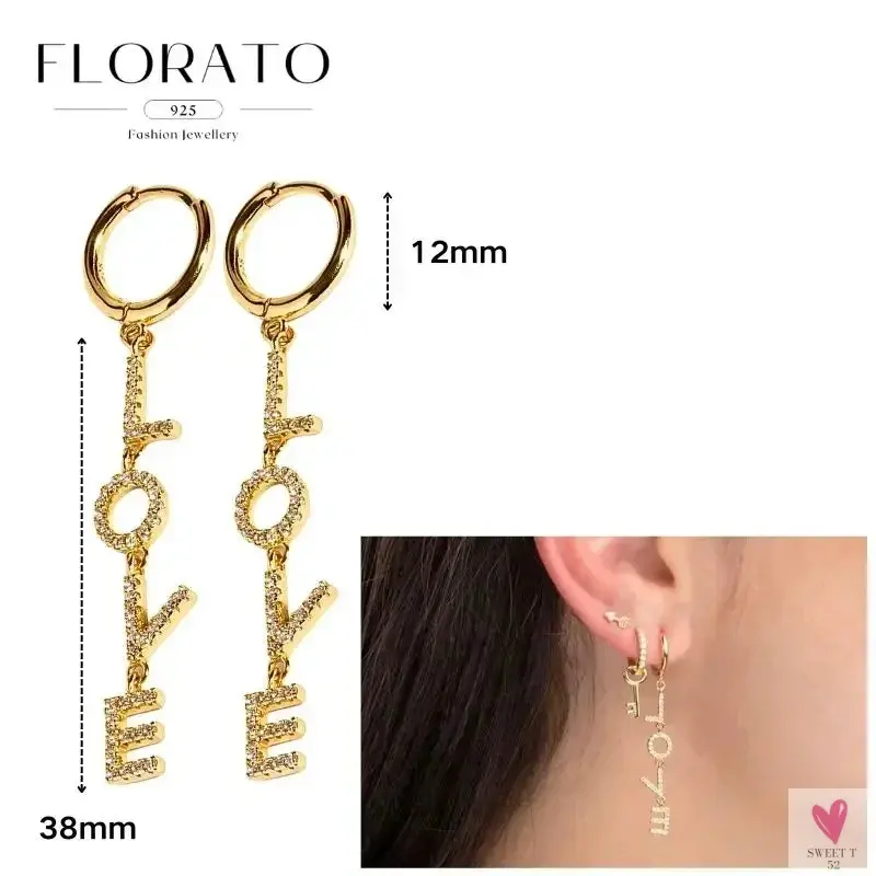 925 Sterling Silver Long Chain Tassel Drop Earrings for Women - Crystal Zircon Star Perforation Earrings, Fine Jewelry