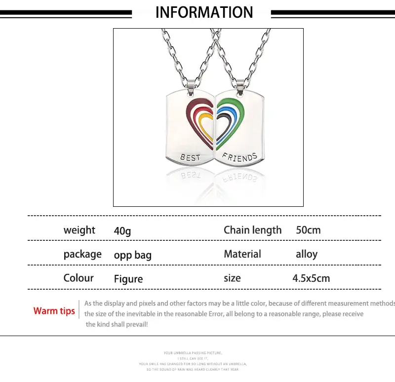 Best Friend Pendant Necklace - Big Sis, Middle Sis and Little Sis - Girls