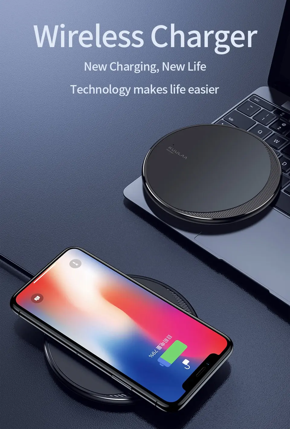 Quick Wireless Charger, USB Type, Mobile Phone -10 W Wireless Charger
