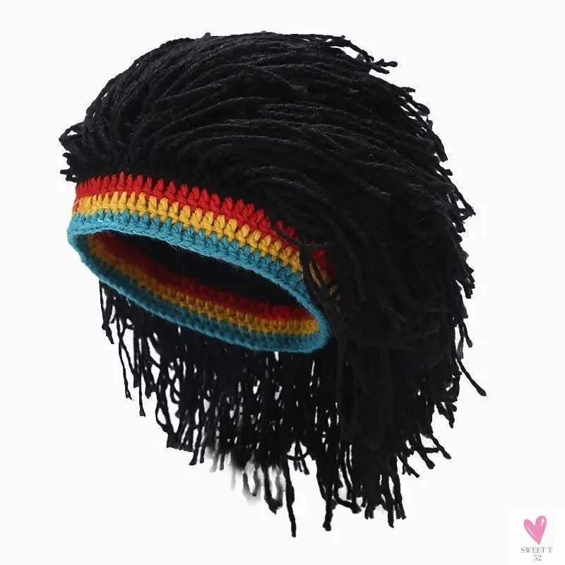 Headband Wig/Cap, Beanie Hat, Handmade Cap, Reggae Style Dreadlocks, Unisex, Synthetic Fibers Headband Wig/Cap