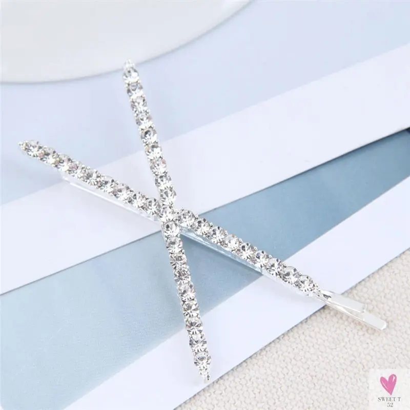 Luxury Crystal Hair Pin/Clip Sets for Women and Girls - 1 to 3 Pieces in Gold or Silver