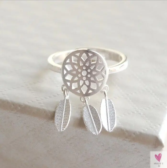 Geometric Circle - Open Adjustable Rings For Women & Girls - Micro Pave, Feather, Leaves, Wave, Cat, Femme Finger Rings