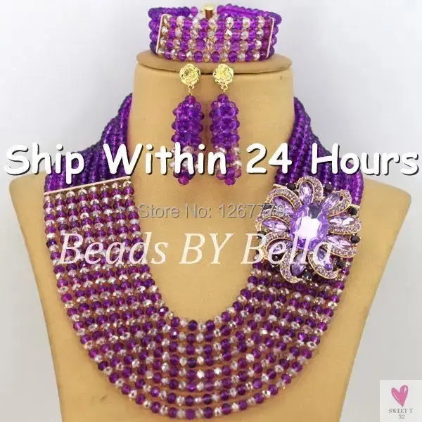 African Beads Jewelry Set - Nigerian Wedding African Beads Jewelry