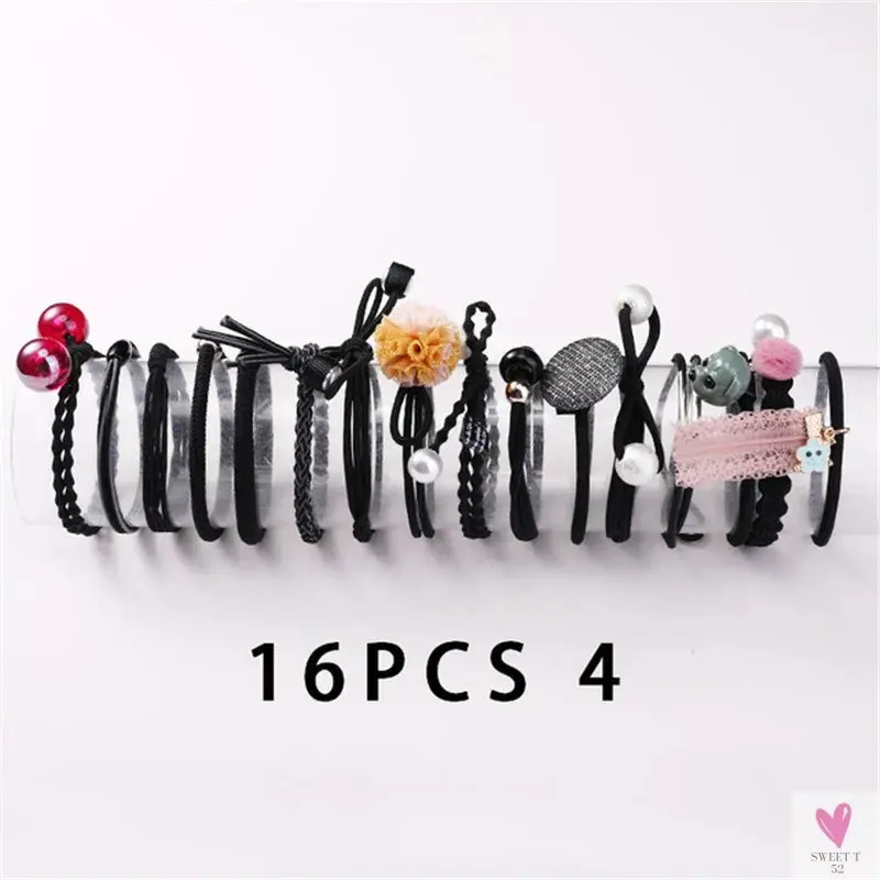 Teens Scrunchy Elastic Hair Bands/Ponytail Holder for Girls - Rubber Rope Ties, Gum Headwear, Scrunchies, Hair Accessories