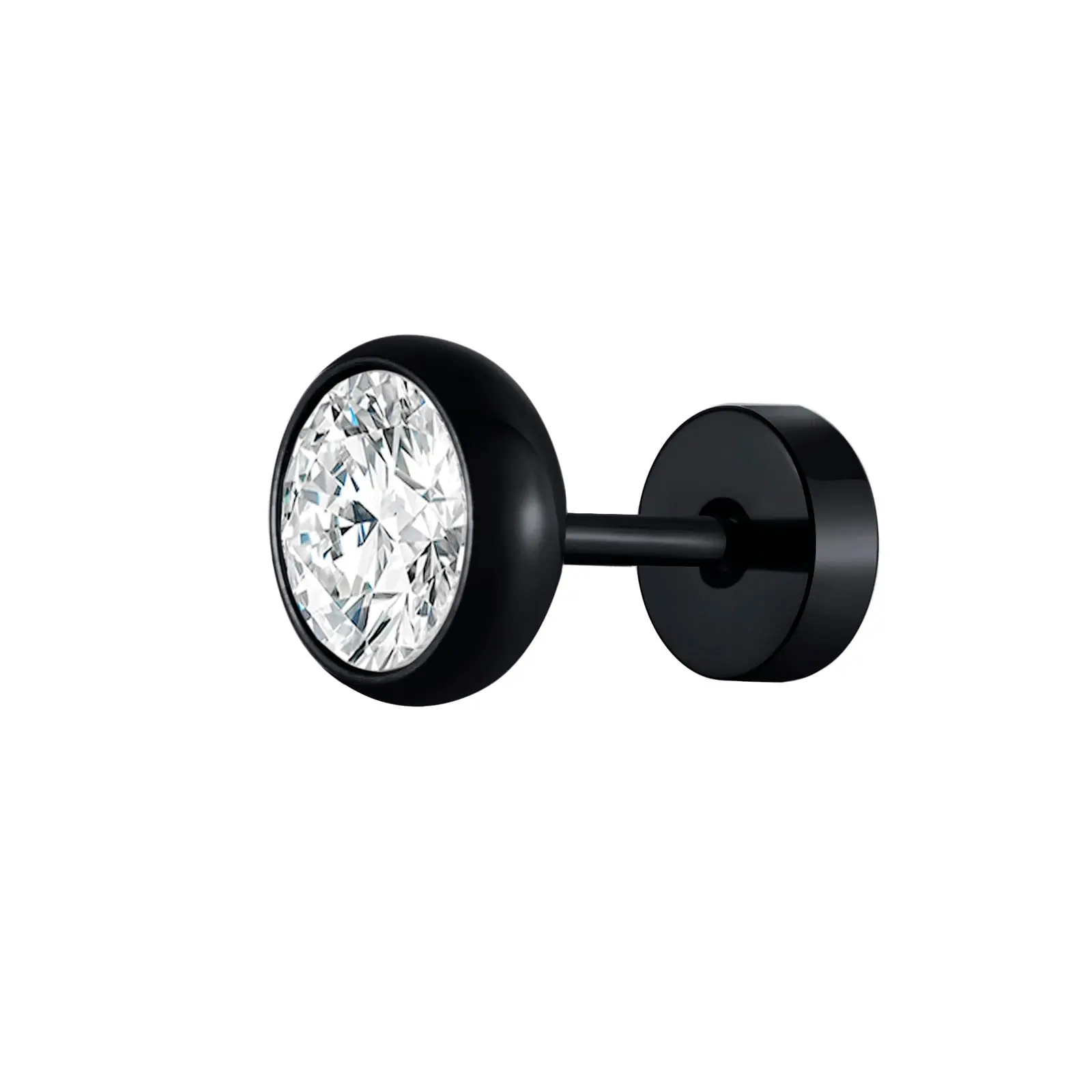 Stud Earrings in Stainless Steel for Men and Women - Hip Hop Earrings