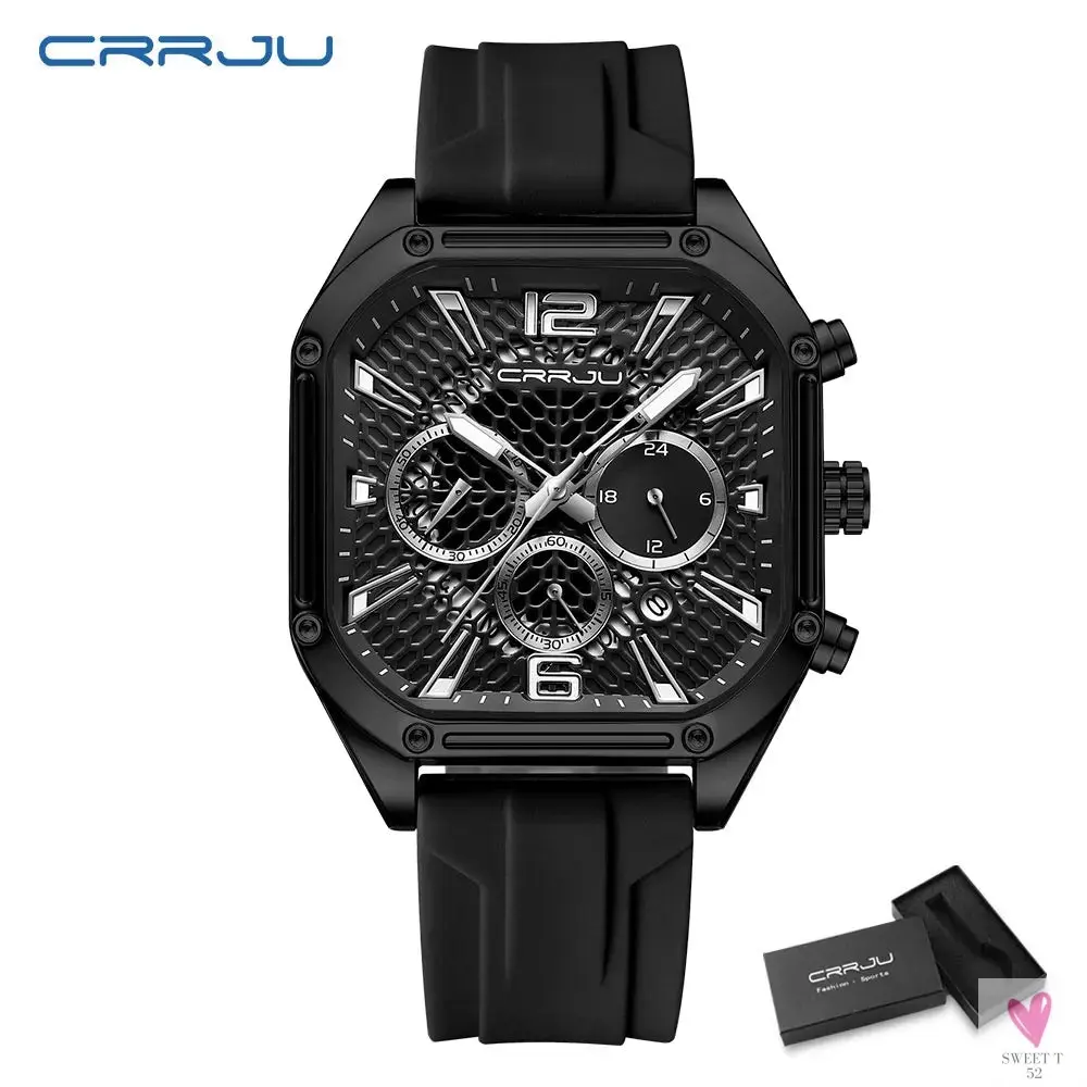 Fashion Sports Watches with Large Dials, Unique Quartz Wristwatches with Chronograph, Auto Date