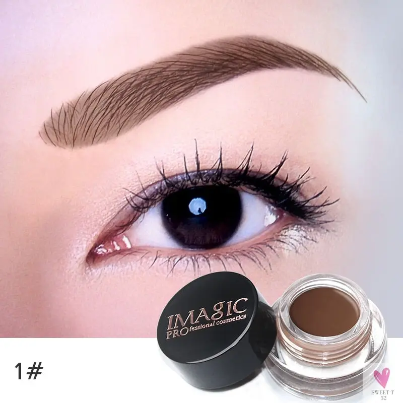 Professional Eyebrow Gel in 6 Colors - Eyebrow Enhancer, Tint Makeup for Women and Girls with Brow Brush Tools