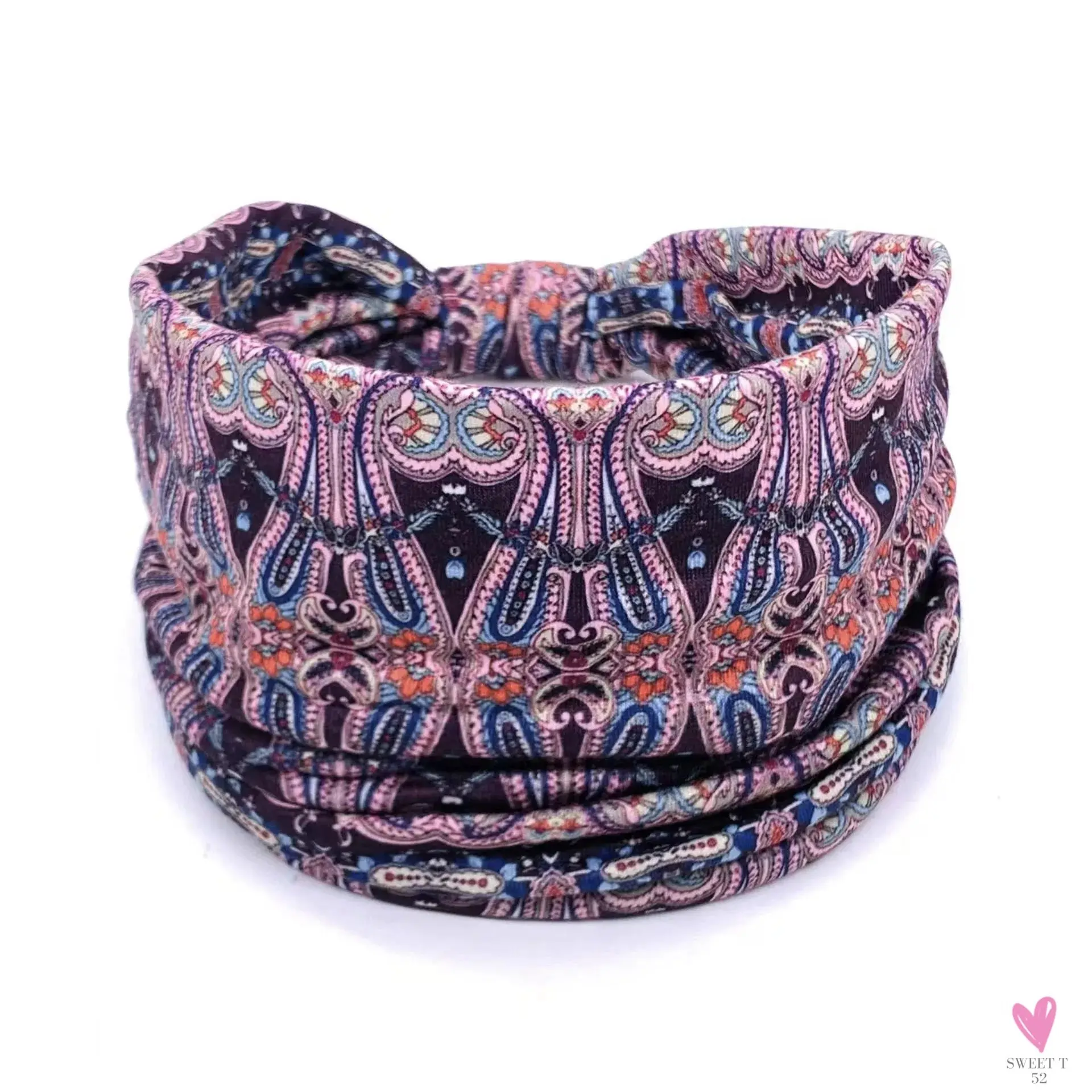 African and Bohemian Twisted Wide Cotton Stretch Headbands for Women & Girls - Headwrap/Turban Headwear, Bandana Headbands