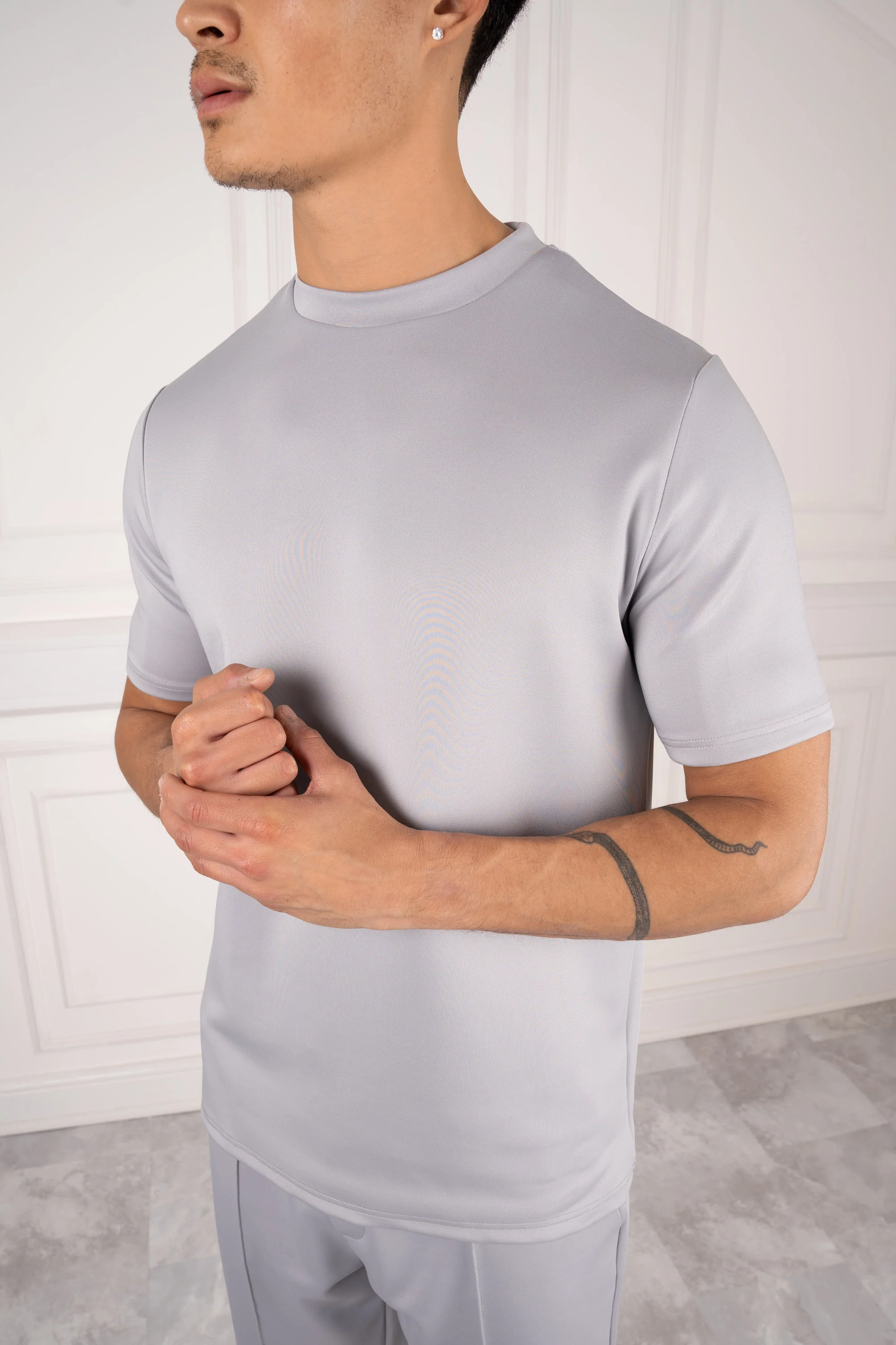 Premium Scuba Slim Fit T-Shirt - Grey
