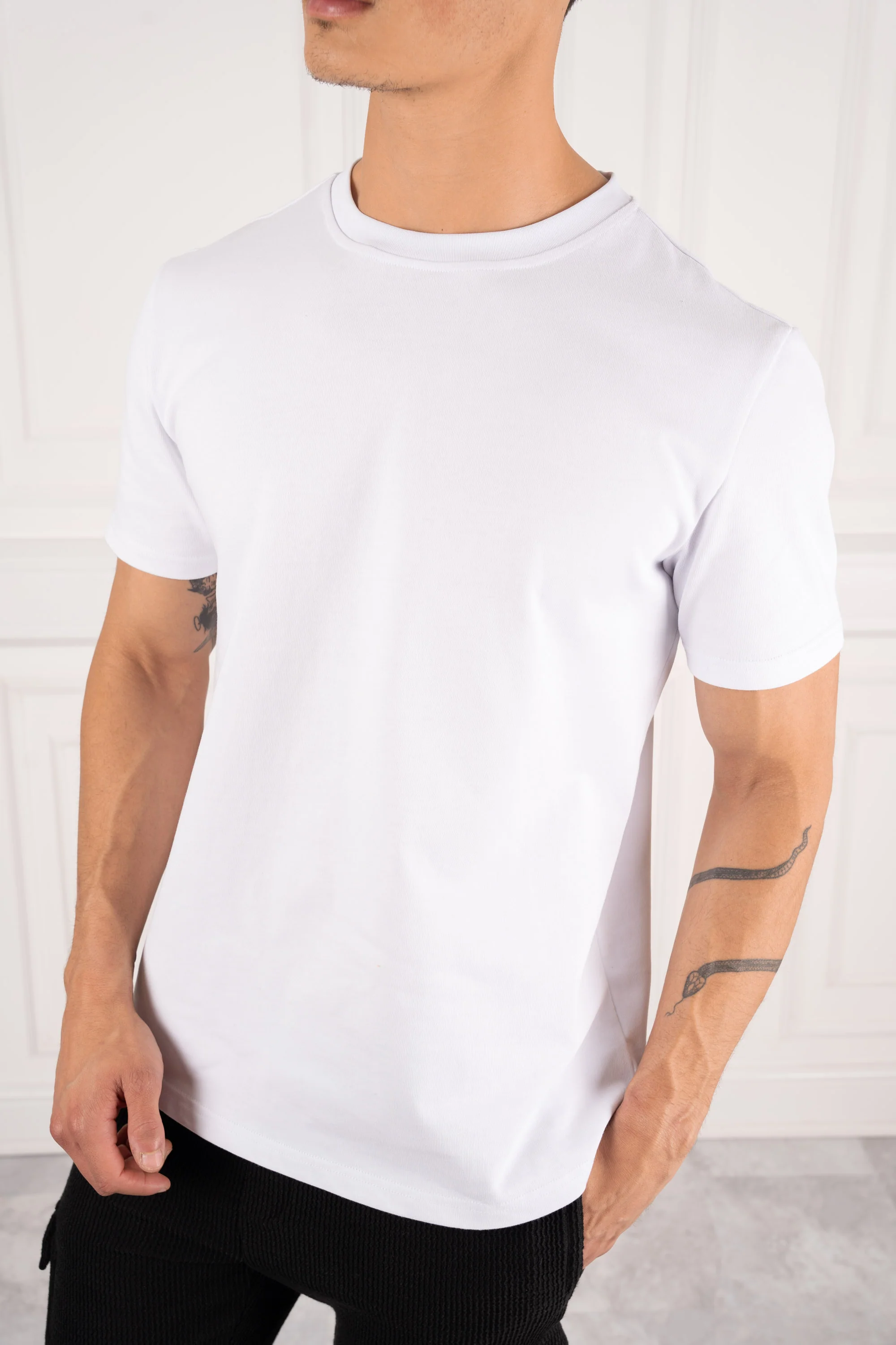Premium Essential Slim Fit T-Shirt - White