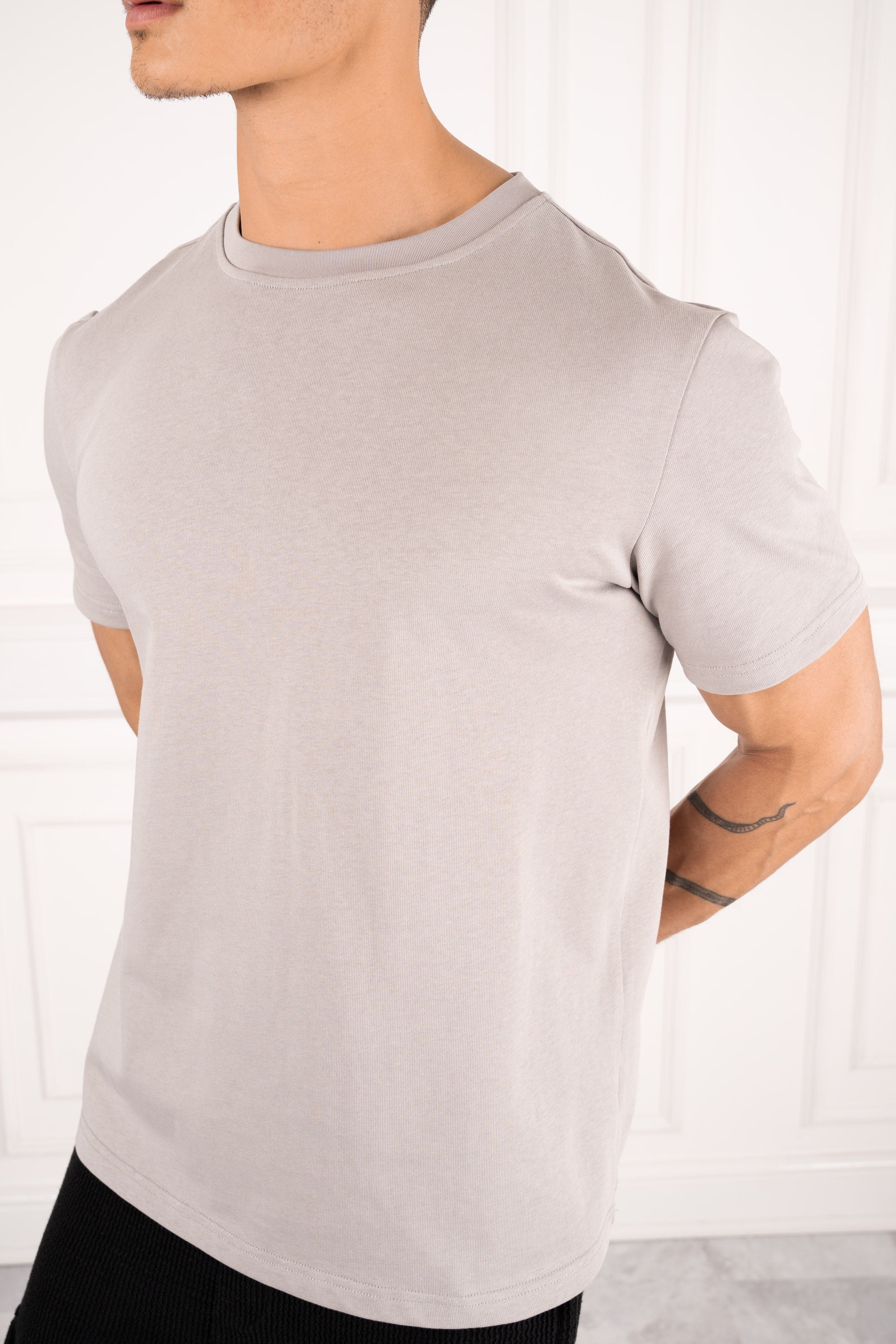 Premium Essential Slim Fit T-Shirt - Grey