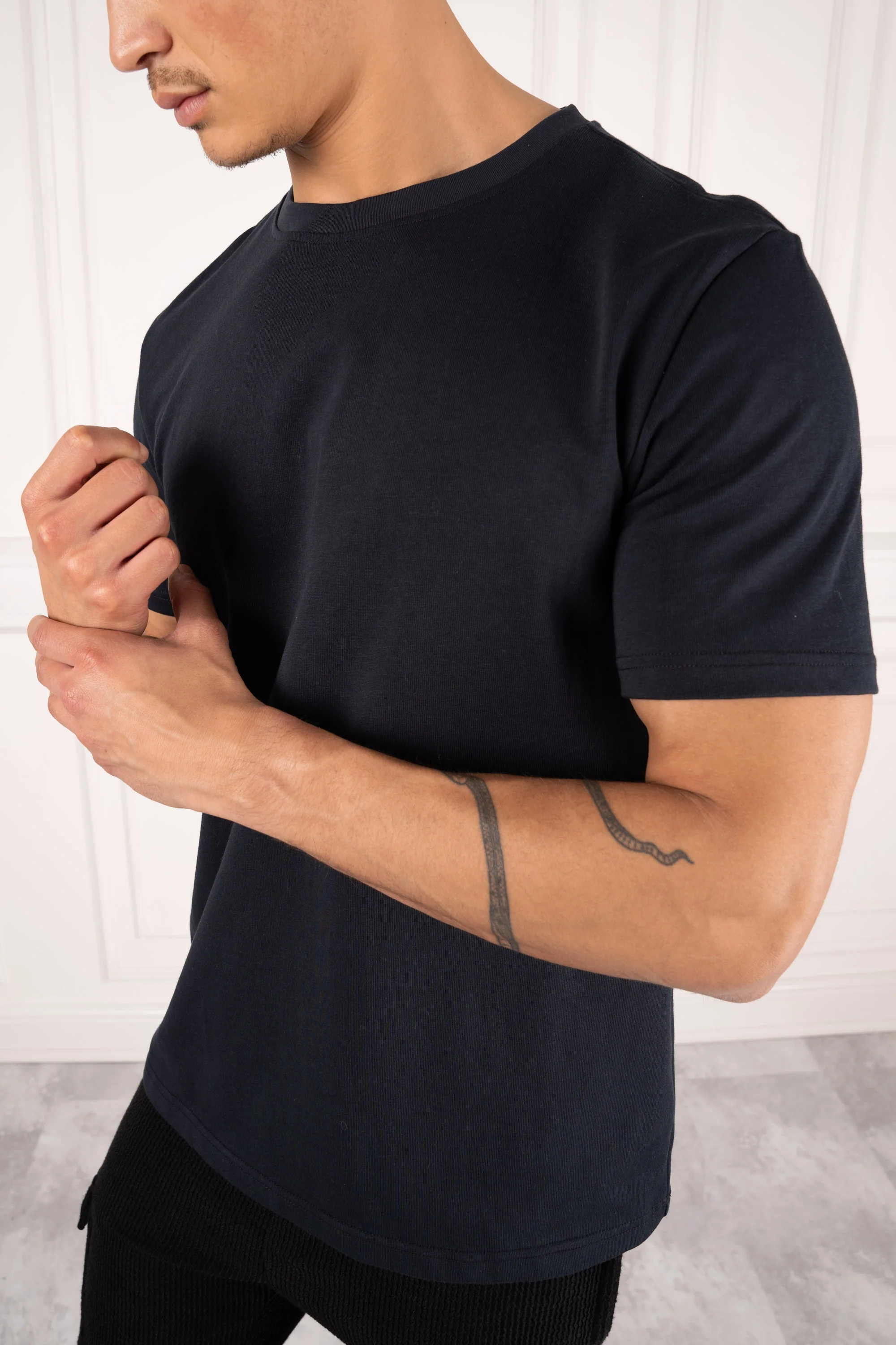 Premium Essential Slim Fit T-Shirt - Navy