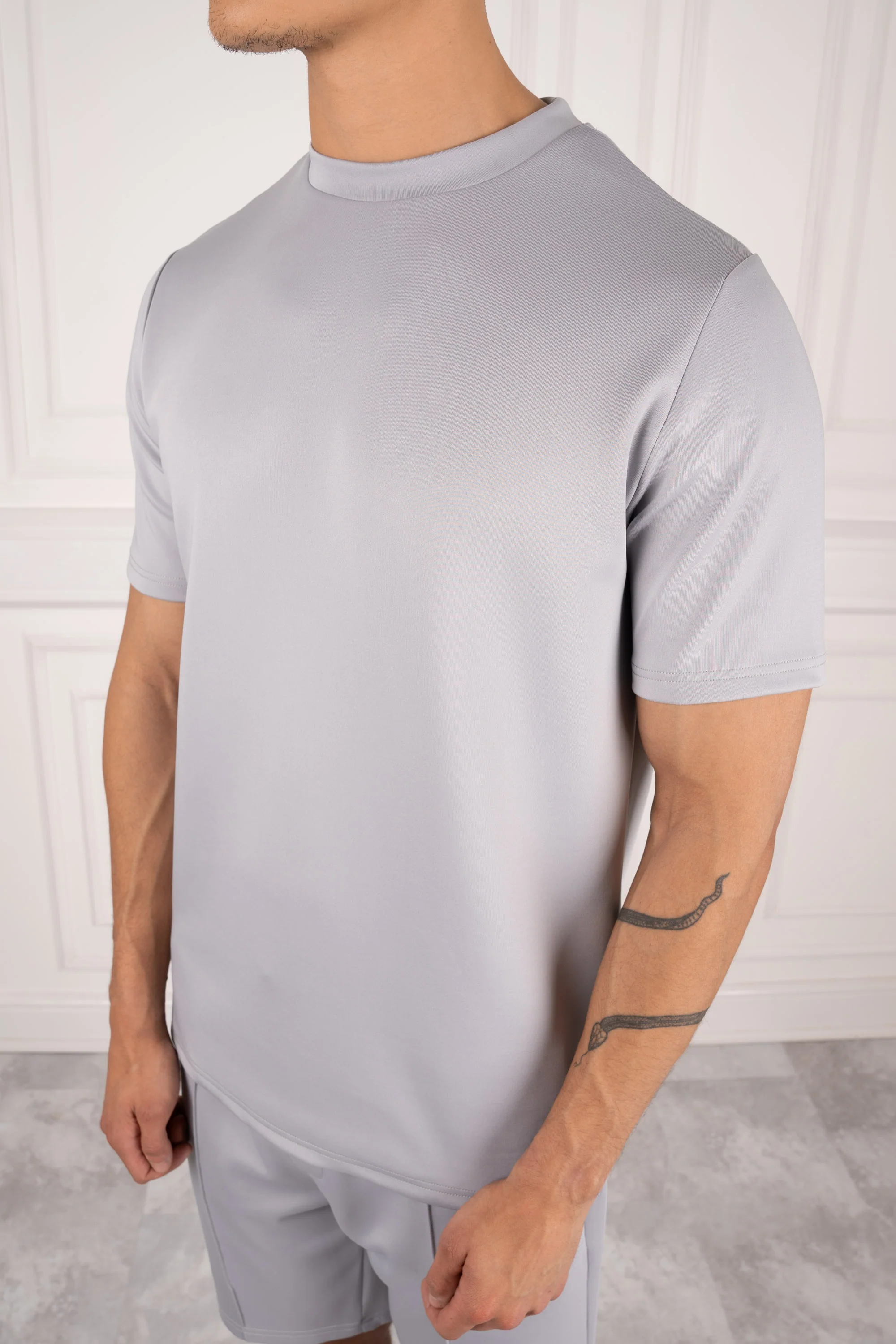 Premium Scuba Slim Fit T-Shirt - Grey