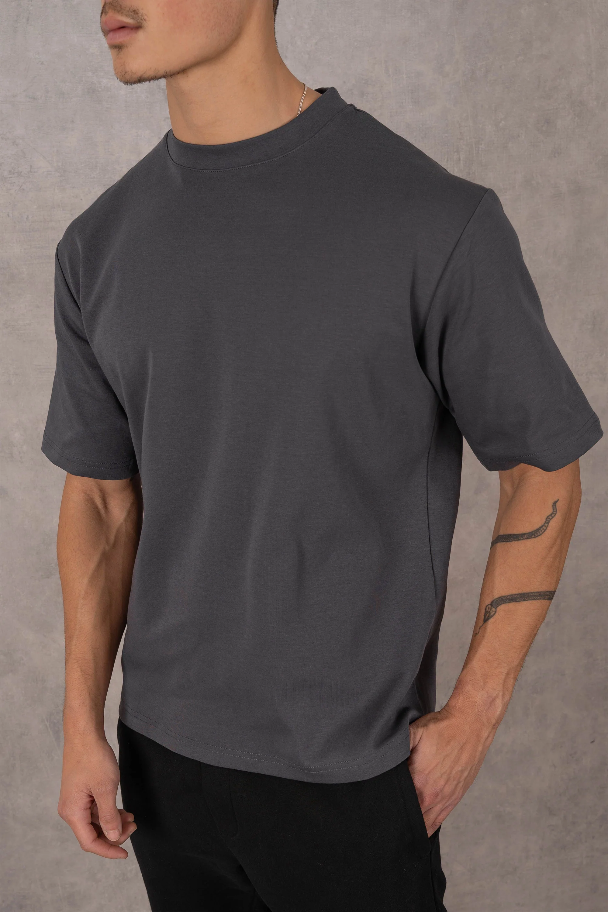Fit Oversized T-Shirt - Charcoal - 3 Pack