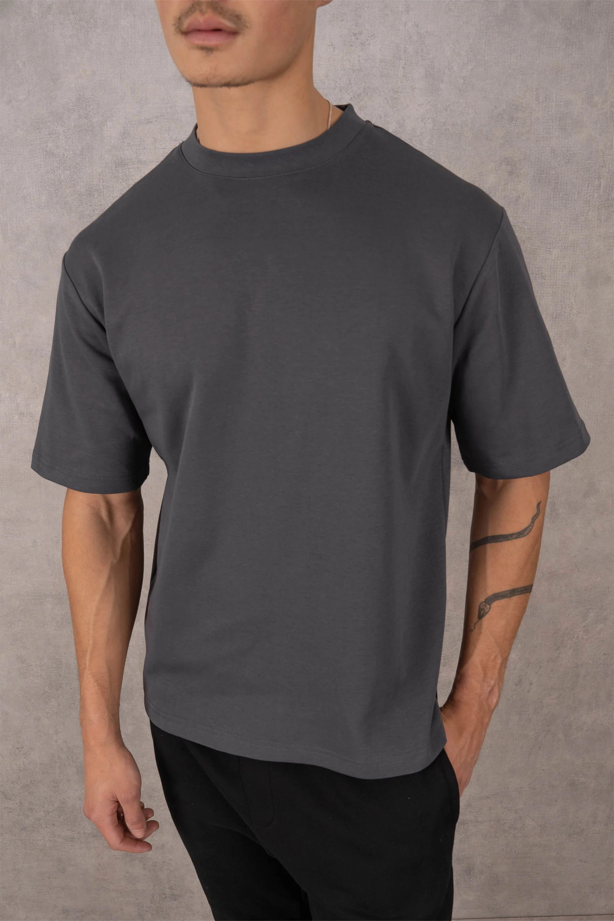 Fit Oversized T-Shirt - Charcoal - 3 Pack