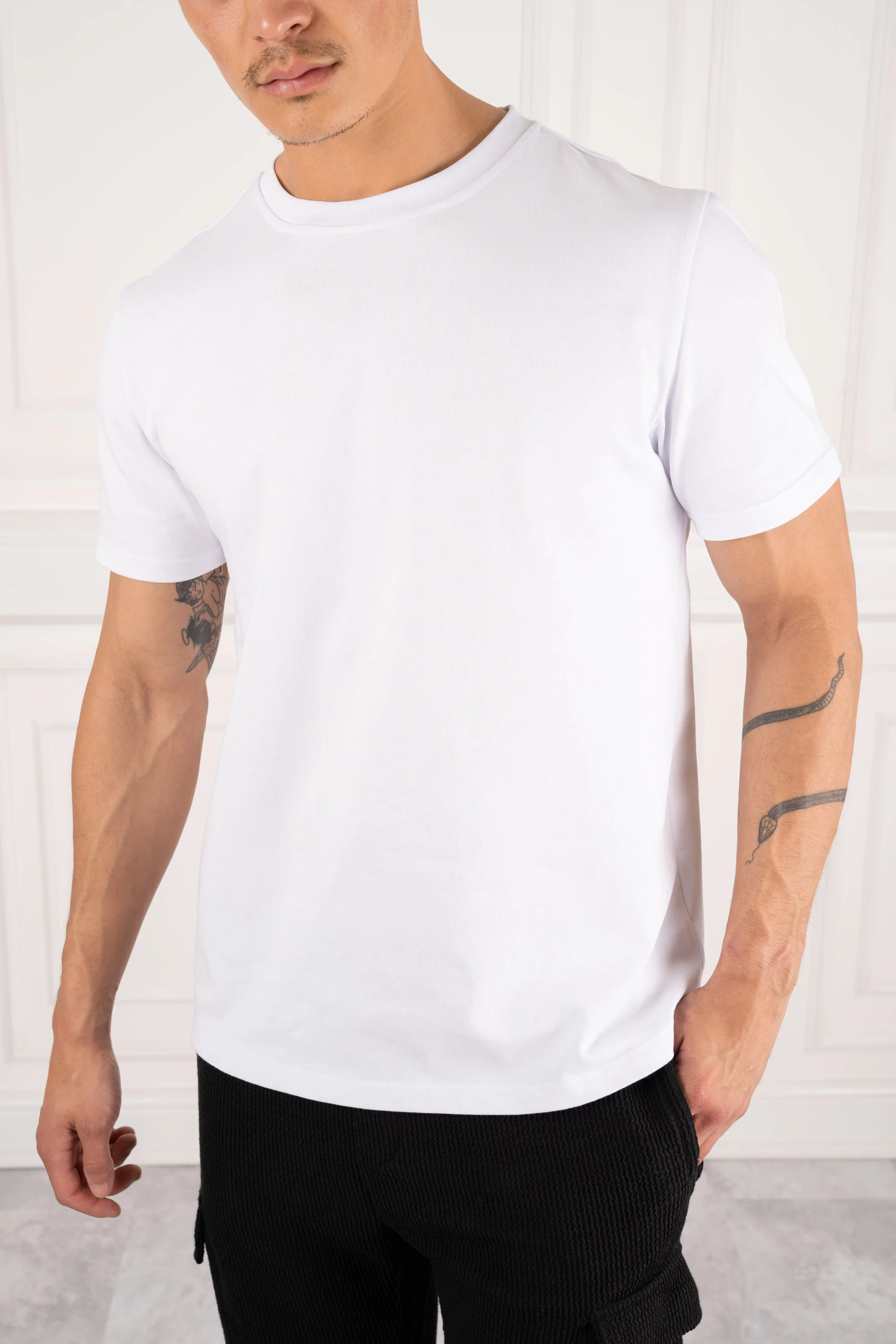 Premium Essential Slim Fit T-Shirt - White