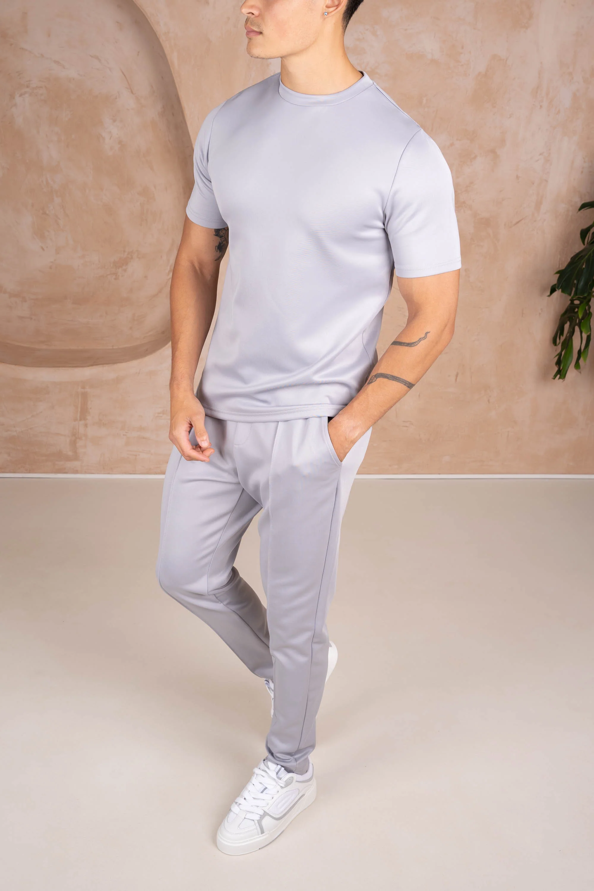 Premium Scuba Slim Fit T-Shirt - Grey