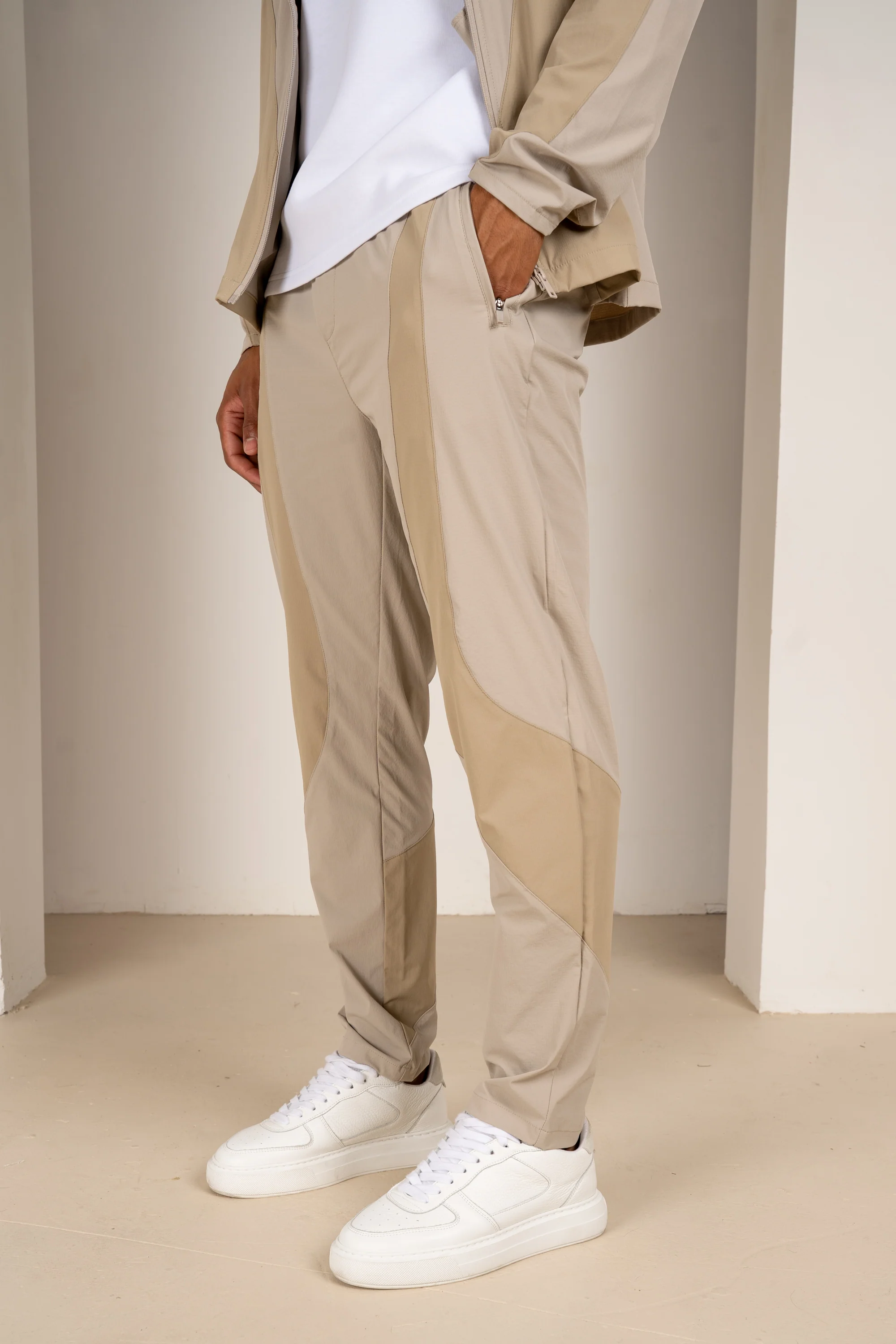 Premium Technical V2 Panelled Jacket - Stone