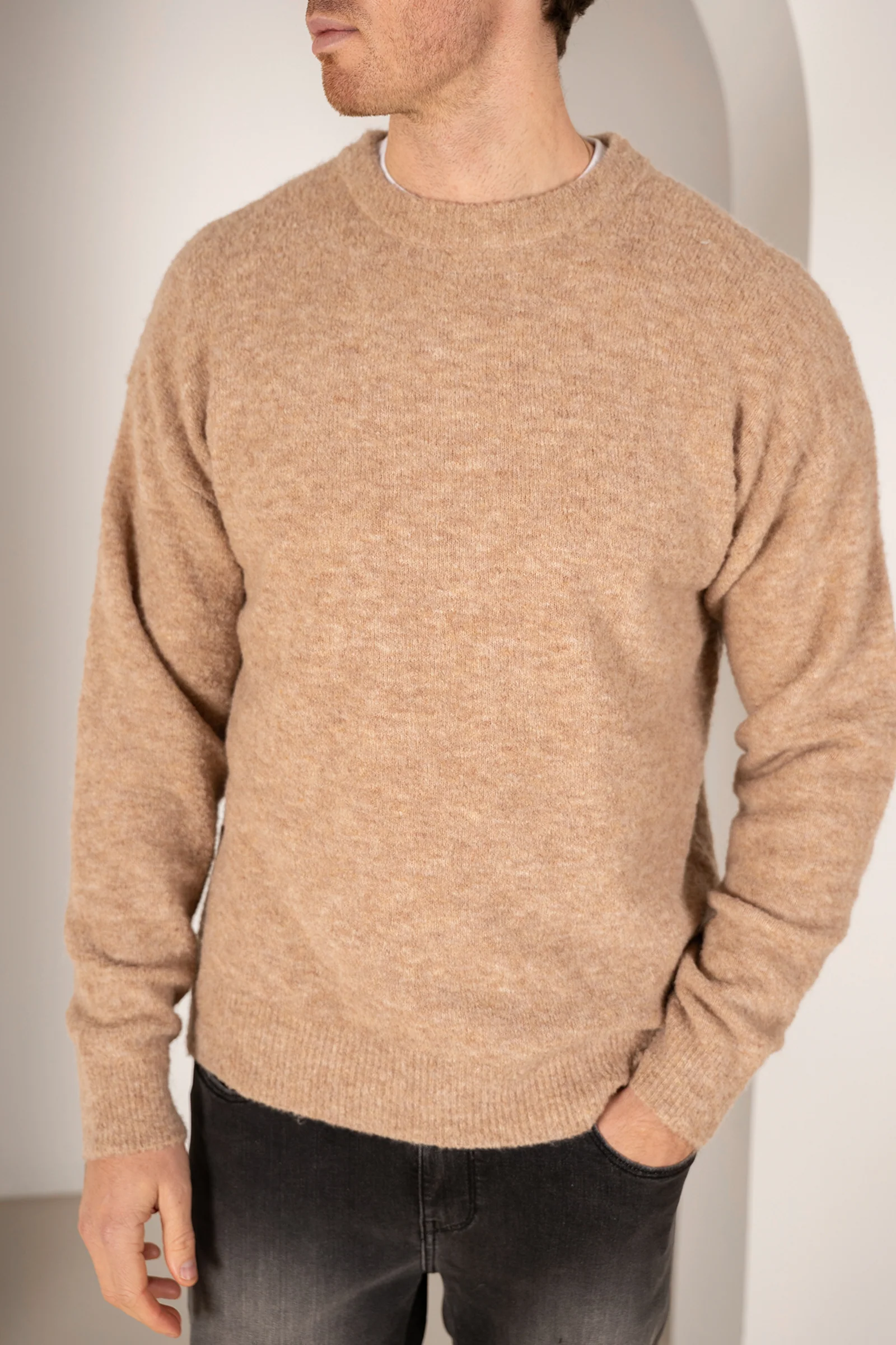 Souffle Crew Neck Sweatshirt - Oatmeal