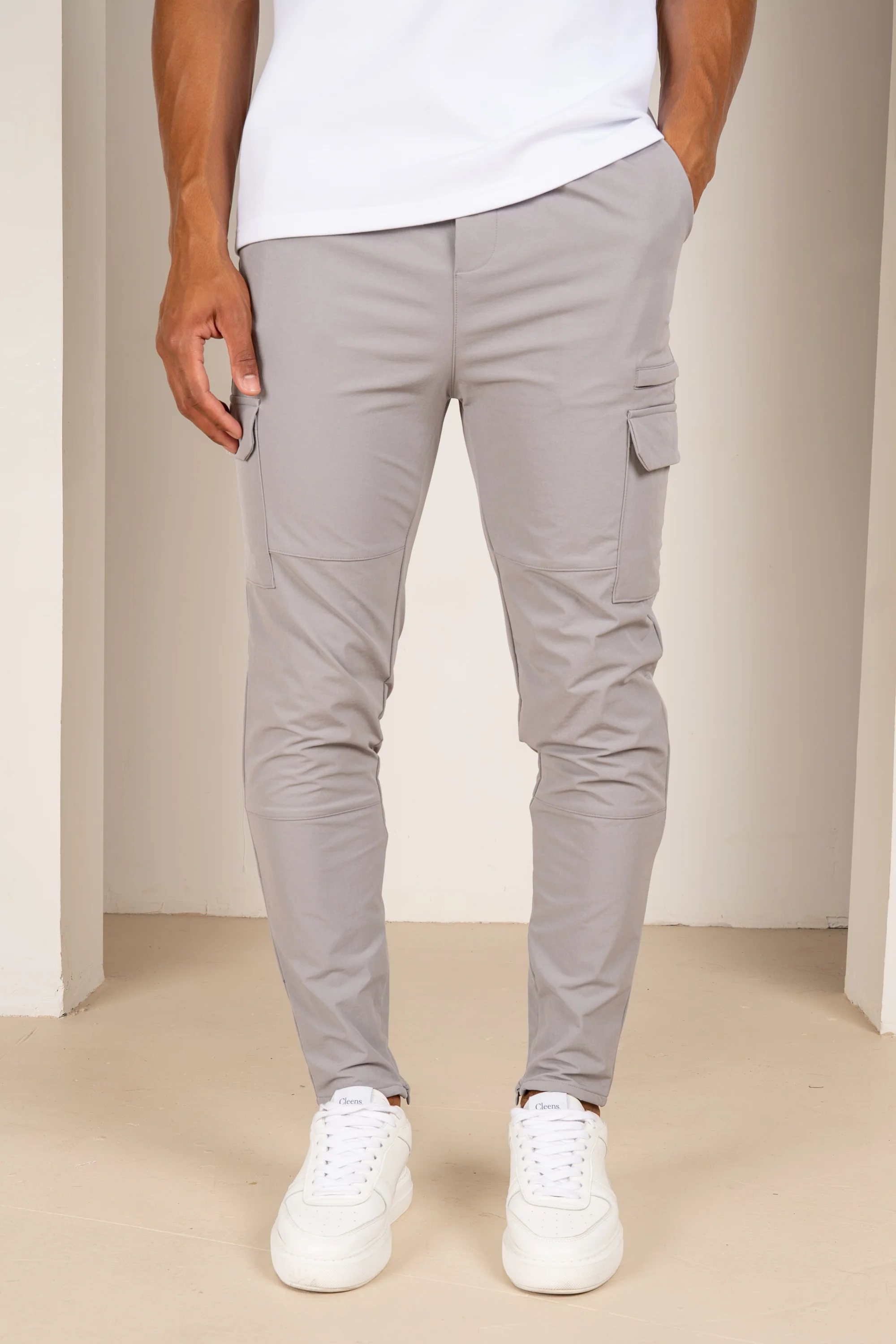 Premium Detail Cargo Pants V2 - Grey
