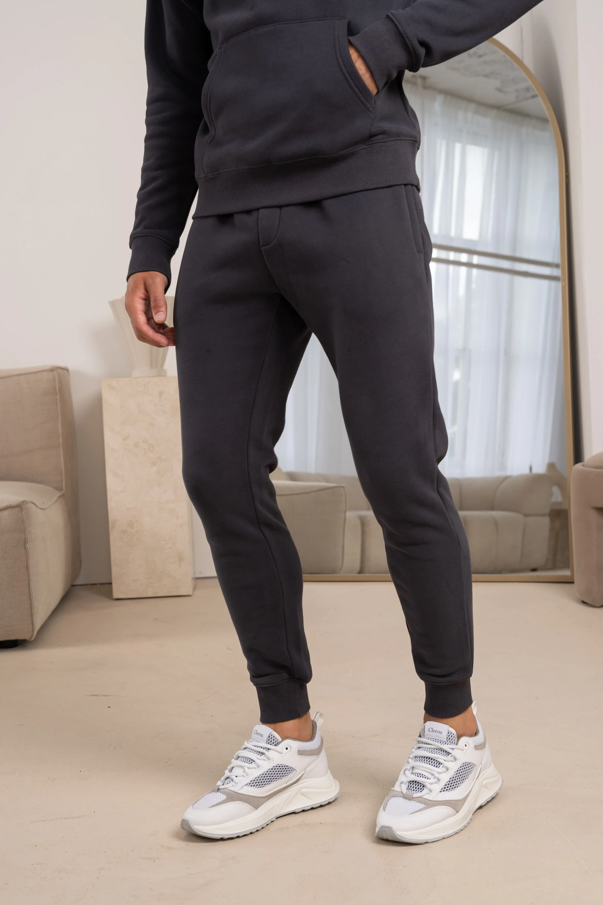 Premium Essential Tracksuit Jogger - Charcoal