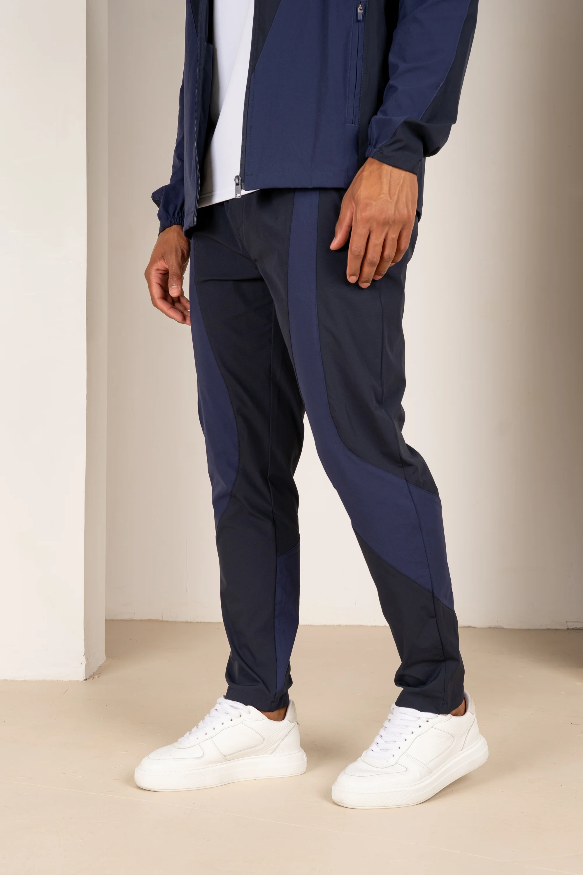 Premium Technical V2 Panelled Pants - Navy
