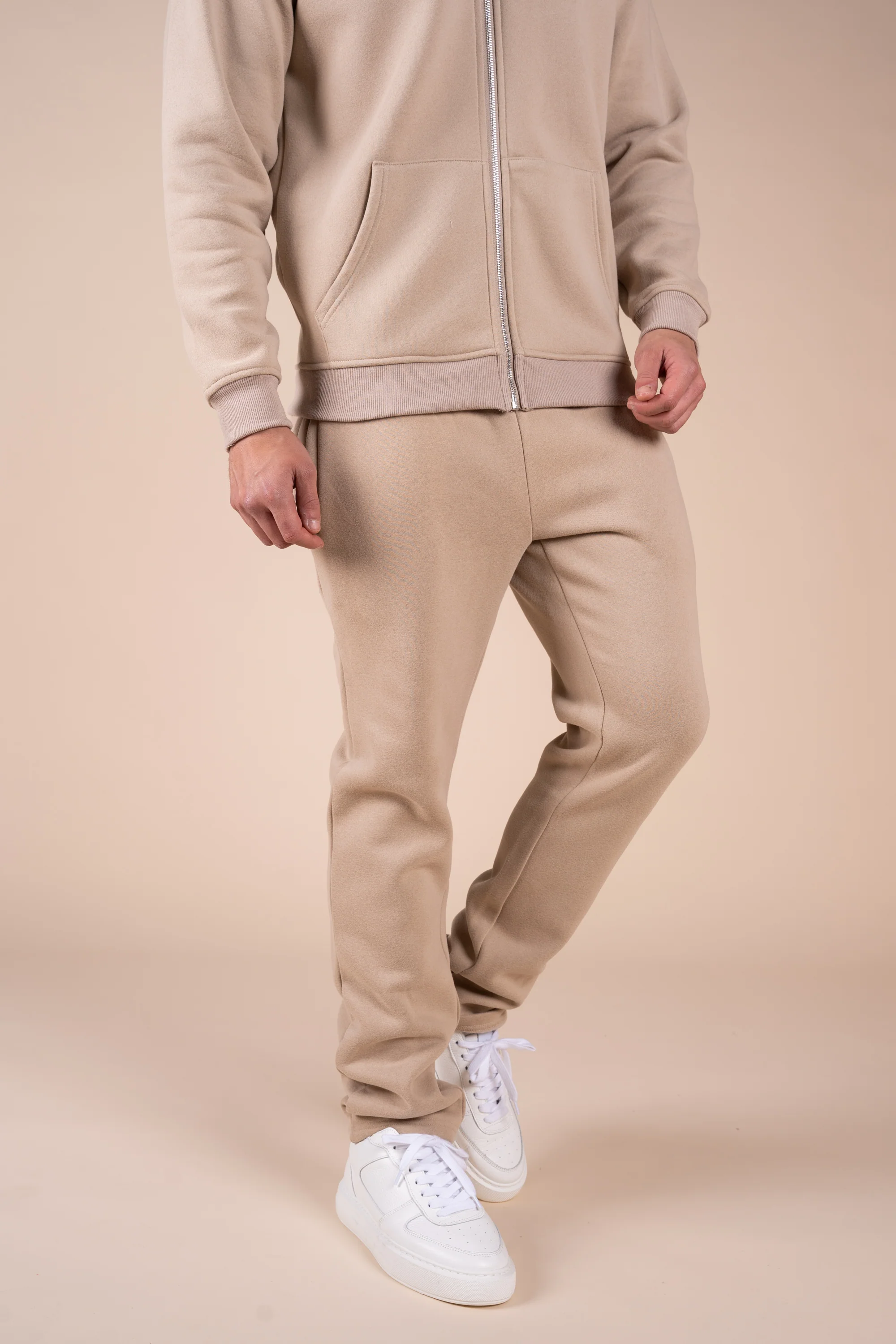 (Different leg length version) Premium Luxe Straight Leg Jogger - Taupe