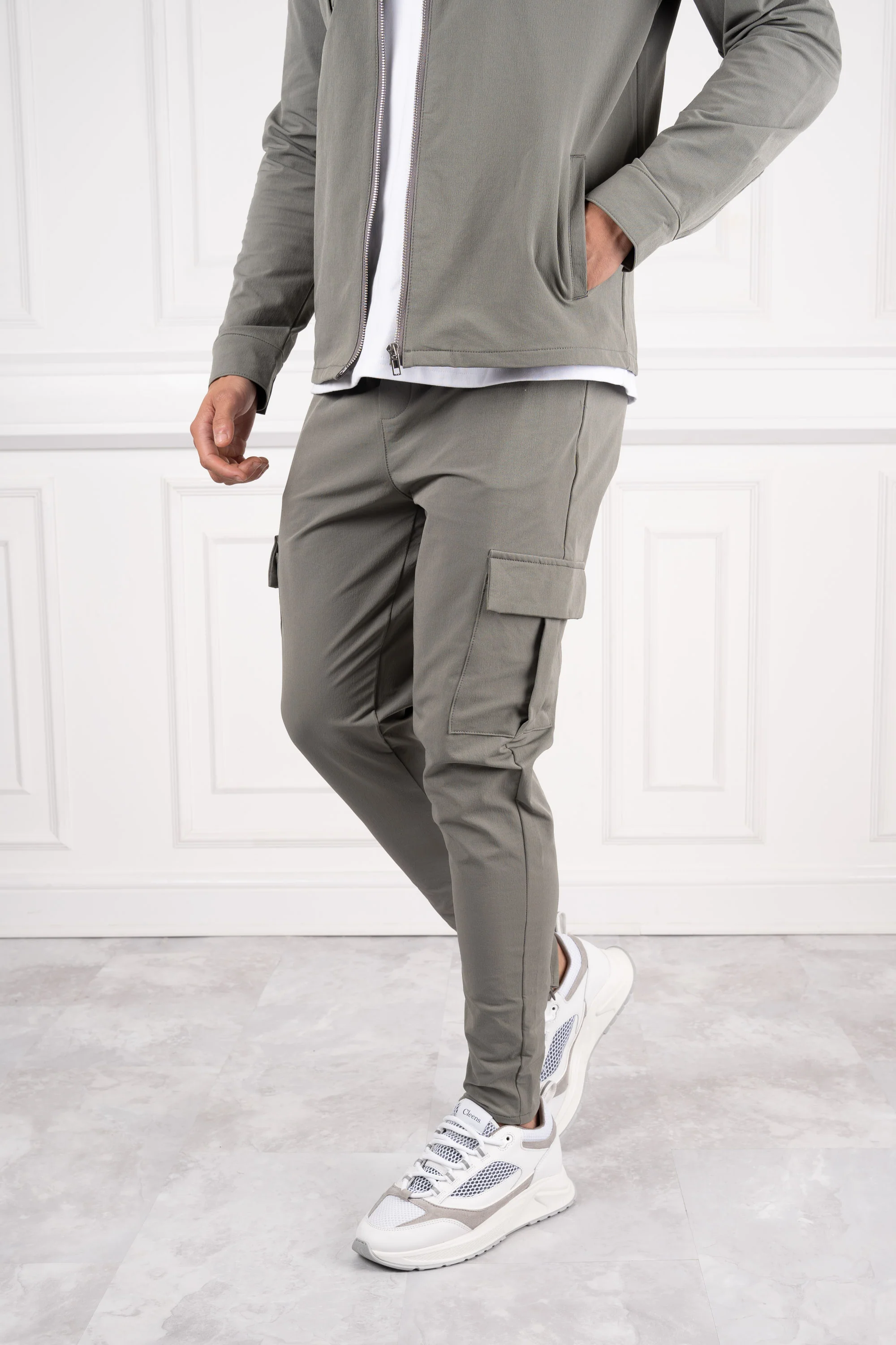 Premium Cargo Utility Pants - Taupe
