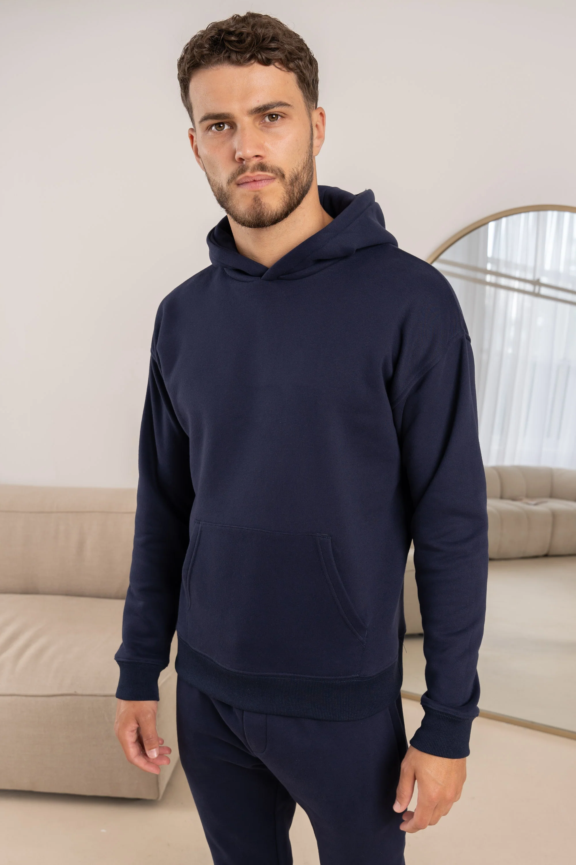 Premium Essential Tracksuit Hoodie - Navy