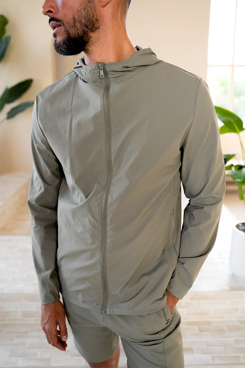 Premium Technical Windbreaker Jacket - Taupe (SS)