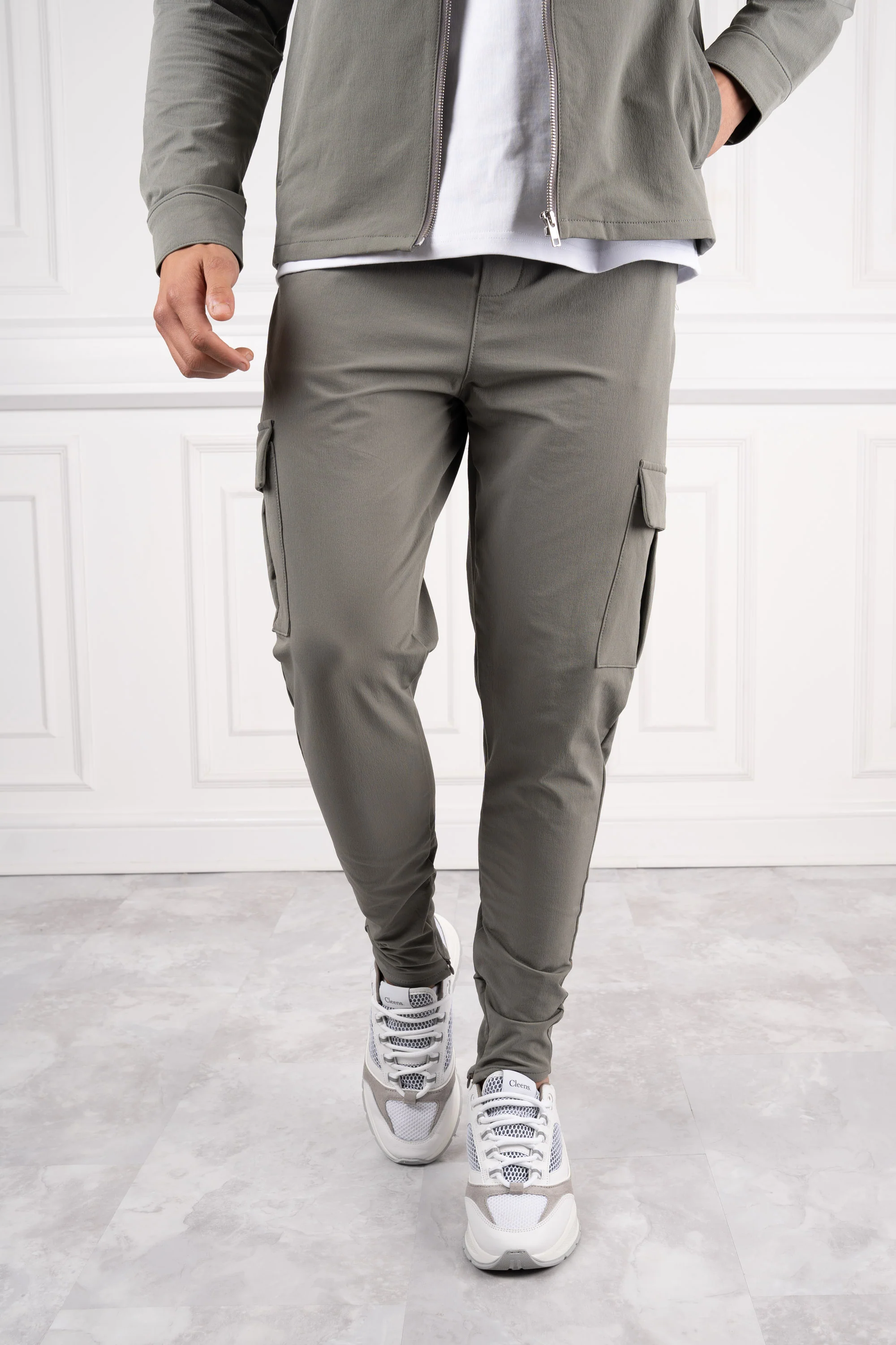 Premium Cargo Utility Pants - Taupe