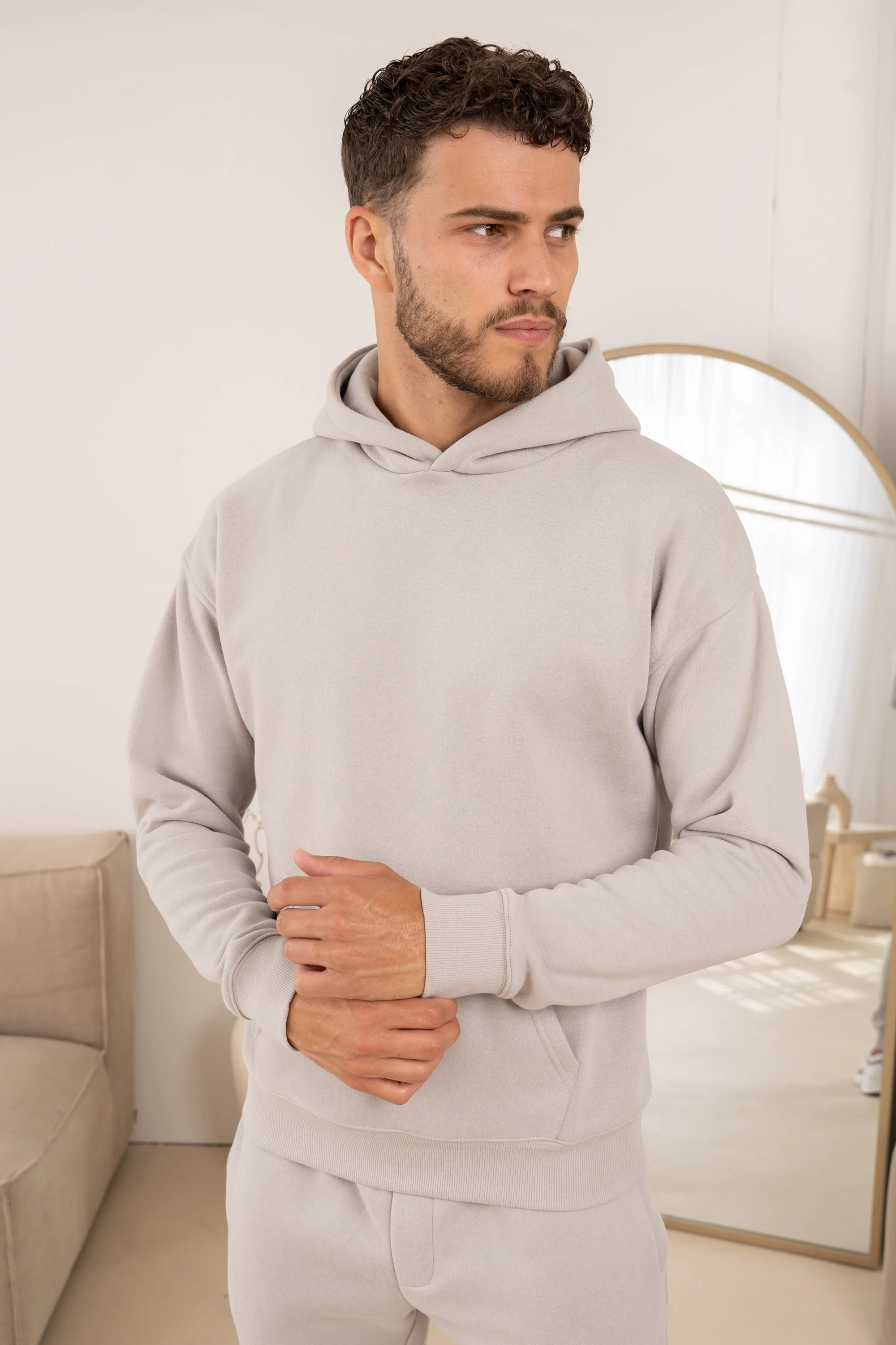 Premium Essential Tracksuit Jogger - Light Grey