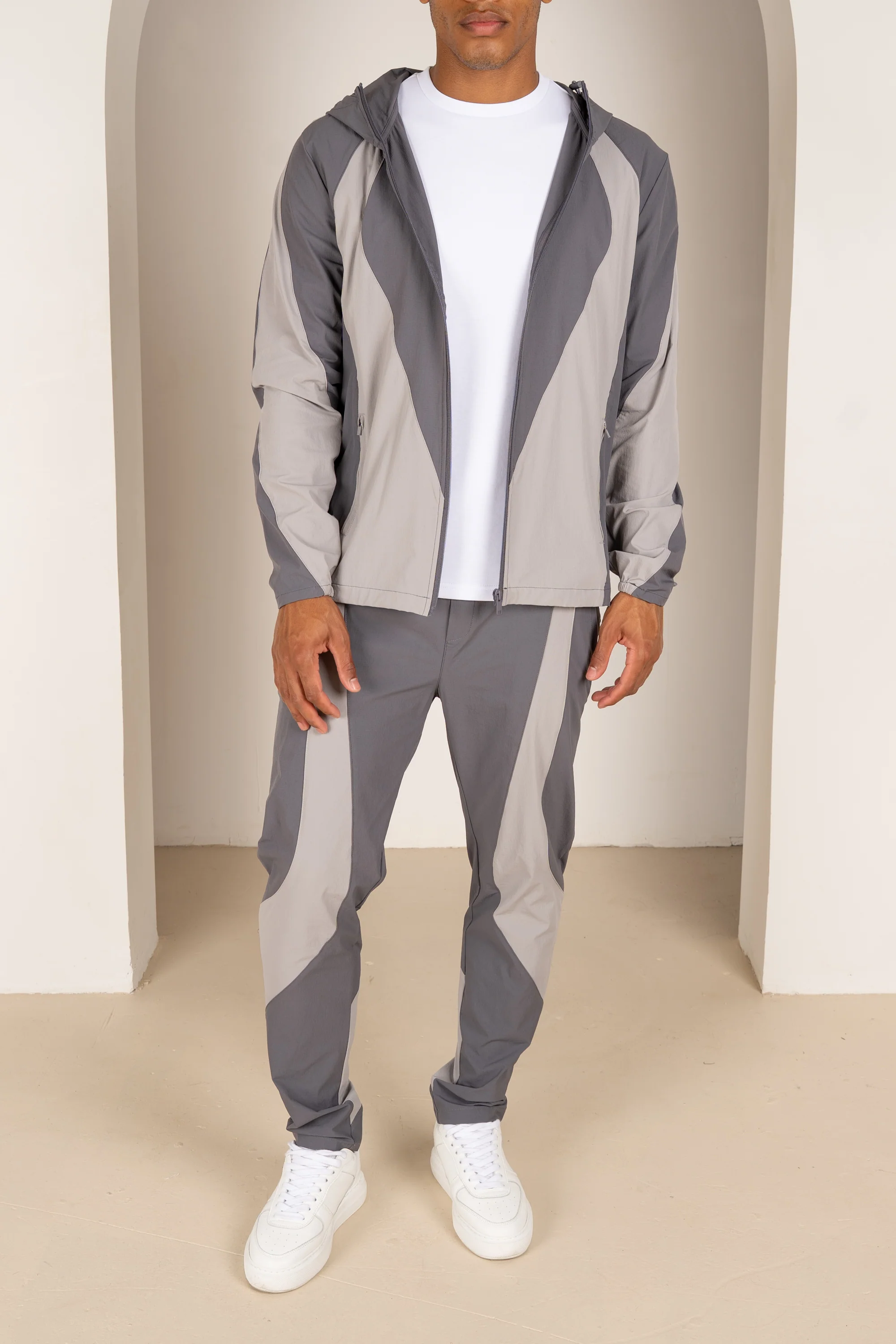 Premium Technical V2 Panelled Jacket - Grey